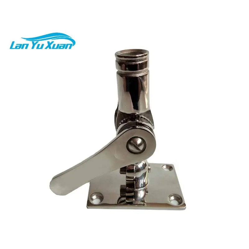 

Marine stainless steel fittings base plate type antenna pedestal 95mm multi-angle adjustable Marine hardware yacht fittings