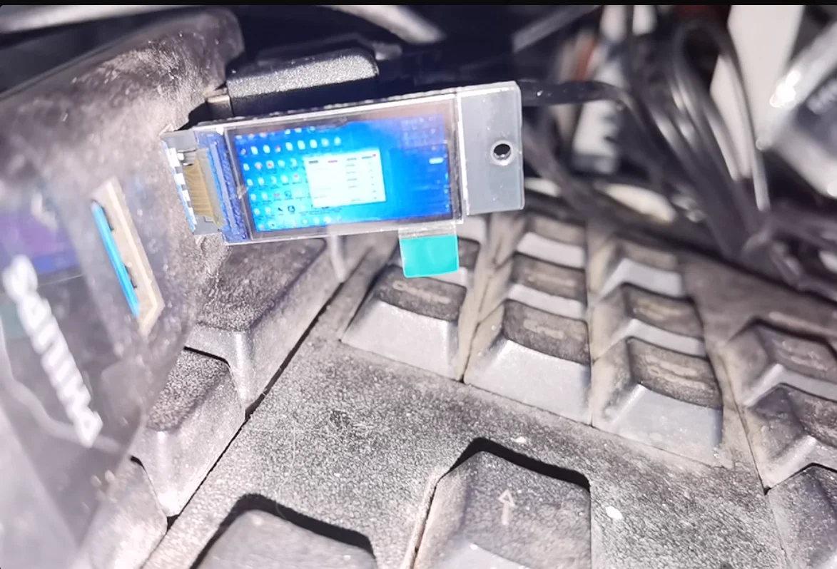 160*80 컬러 USB 소형 모니터 플러그 플레이 Win10/11 DIY RGB 테마 오프라인 애니메이션 전자 앨범 데이터 디스플레이