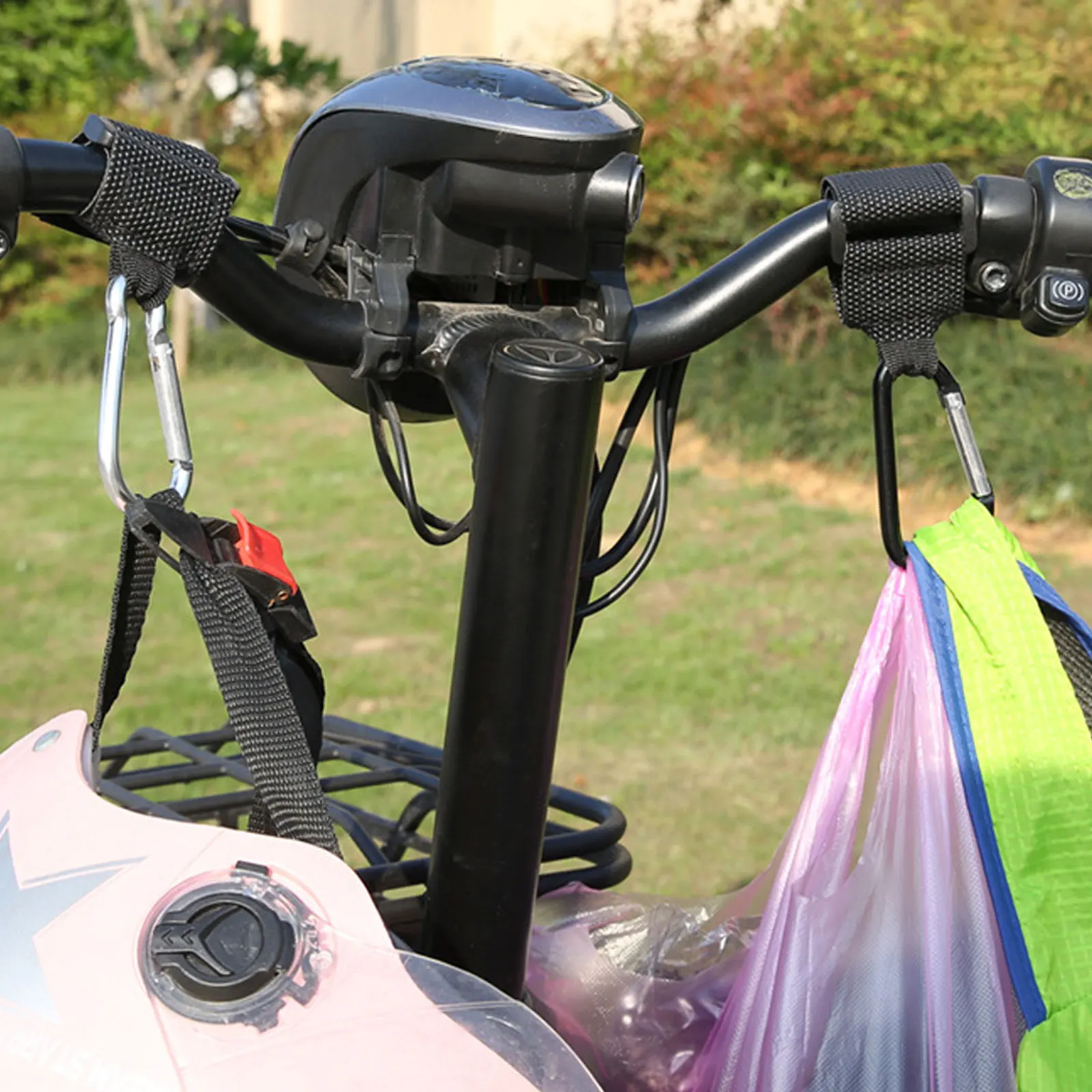 Motorcycle Handlebar Hook Motorcycle Helmet Holder Storage Bag Holder Motorcycle Electric Scooter Hook Front Hook Aluminum Alloy Handlebar