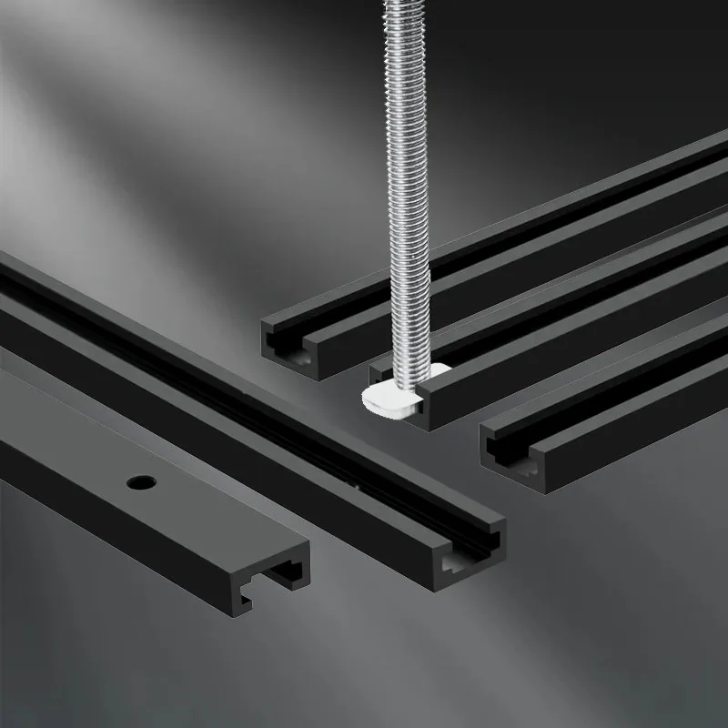 2 Stück 19 Typ T-Track Holzbearbeitung Slot Gehrungsschiene Jig Aluminiumlegierung 300/400/500 mm Vorrichtung für Router-Tisch-Bandsaws