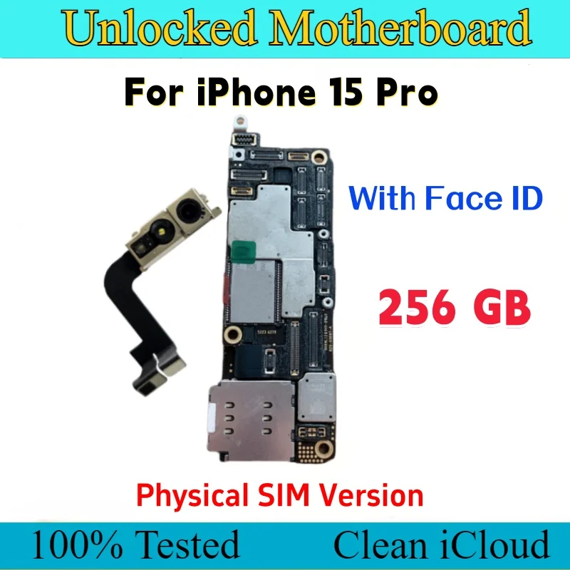 IPhone 15 Pro用のロック解除されたマザーボード,iCloudプレートの交換