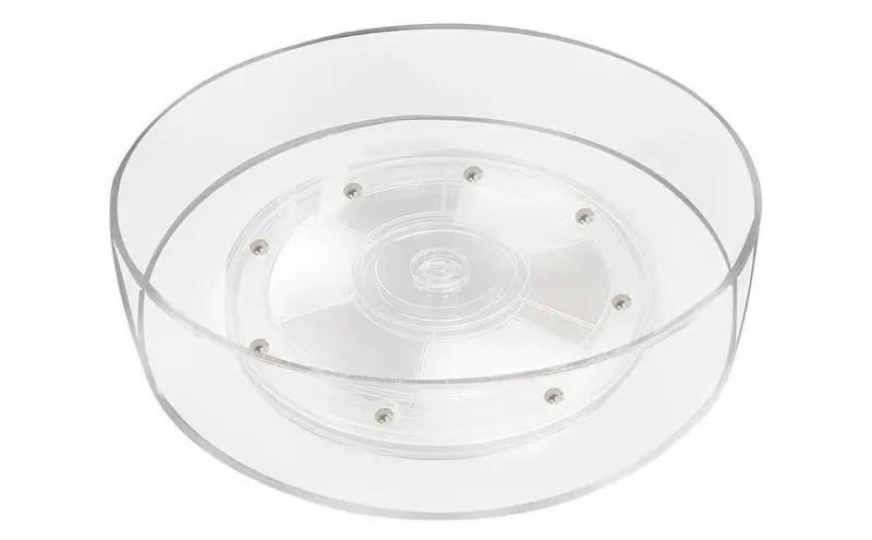 

Kitchen Turntable Organizer 360 Degree Rotating Cabinet Organizer Multifunctional Cosmetic Storage Containers Jewelry Holder