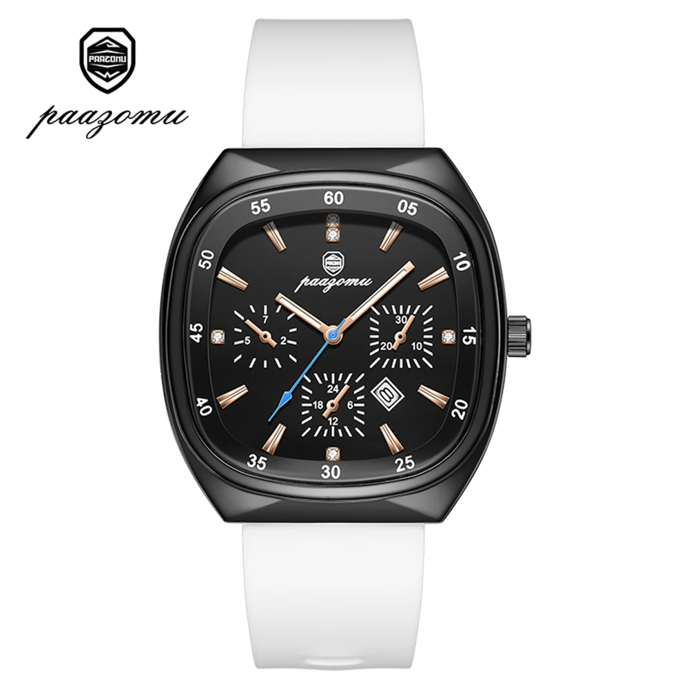 Women's Large Dial Minimalist Watch With Silicone Strap Elegant Quartz Wristwatch For Student Fashion Casual Ladies_voghion.com