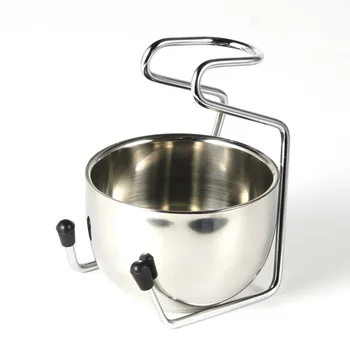Supporto per pennello da barba da uomo in acciaio inossidabile Supporto per rasoio di sicurezza Porta rasoio da 15,2 cm Non incluso pennello 1