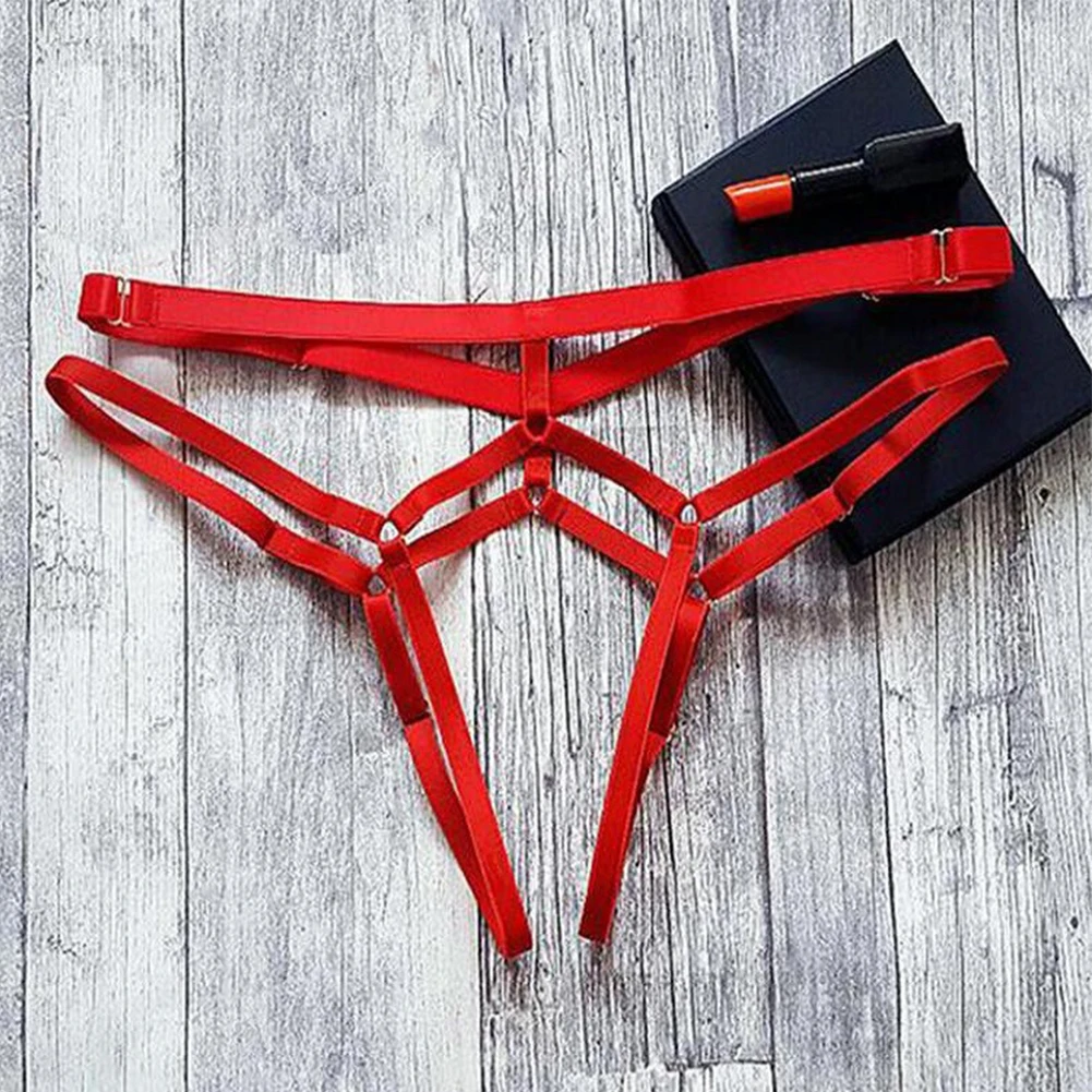 Women Panties Female Lingerie Sexy Hollow Out Thong G String Underwear Crotchless Lingerie Panties Low Waist Thin Strap Thongs