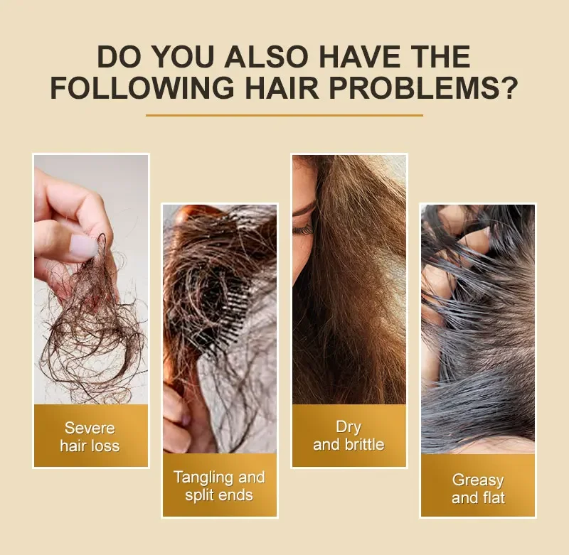 Description Picture 3 of itemPURC Anti Hair Loss Mask Hair Smoothing Care Repair Damage Straightening Curly Hair Moisturizing Treatment Prevent Frizz Masks