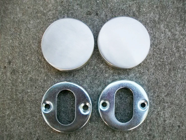 Rose Lever Handle com Parafusos, Aço Inoxidável