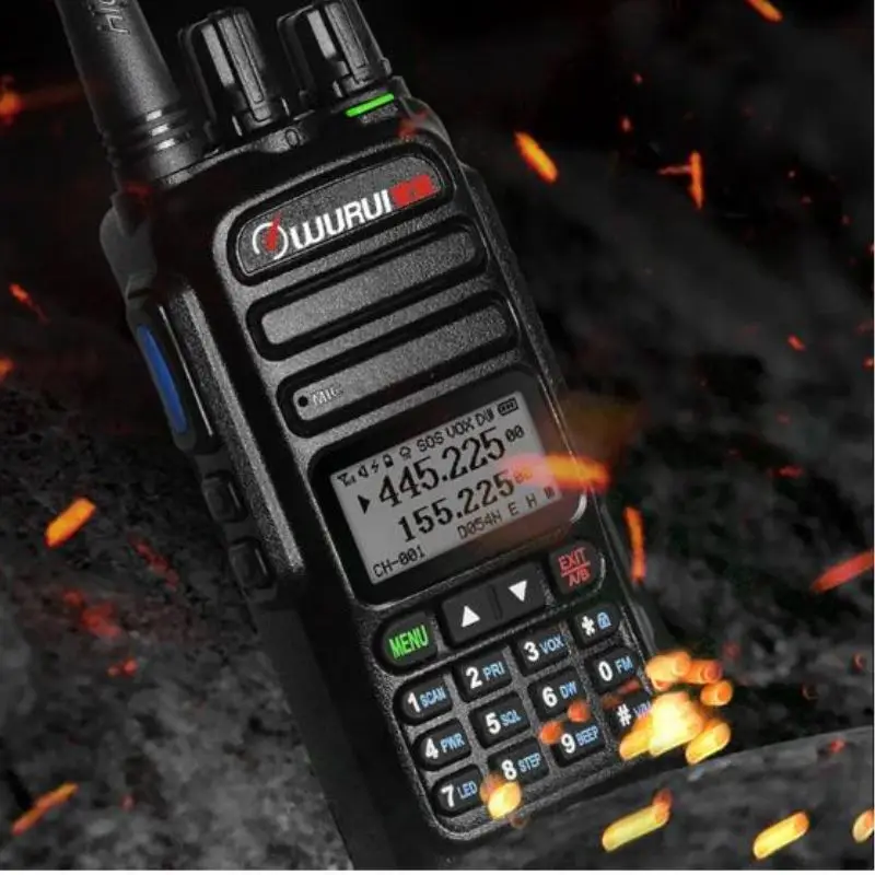 Wurui UV83 워키토키 워키, 100-520MHZ 듀얼 밴드 라디오, 양방향 라디오 햄 장치, UHF VHF 커뮤니케이터, 사냥용 장거리