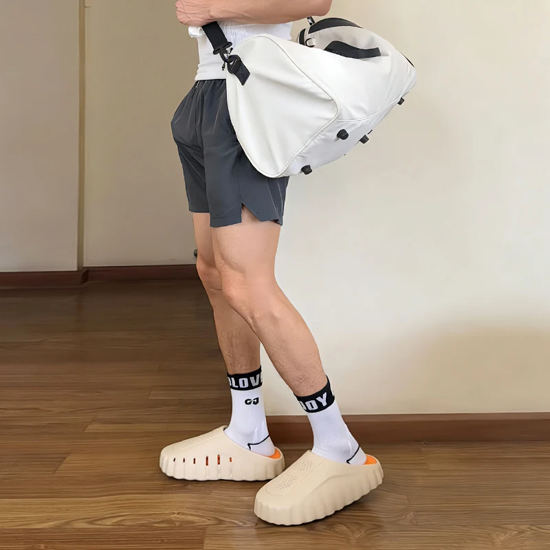 Massage sandalen voor heren, geschikt voor binnen en buiten, strand, comfortabele zachte slippers, klompen, casual schoenen voor mannen en vrouwen, zomerslippers voor thuis._voghion.com