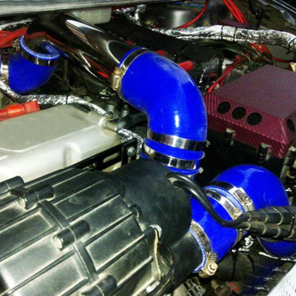 Universal Silicone Tubing Hose 90 & 45 Degree Connector Car Intercooler Turbo Intake Pipe Coupler Multi Size