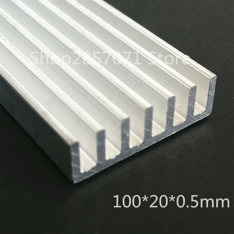 100x20x5mm DIY aluminum Heatsink radiator heat sink Ddesigned for high power household LED light or fish tank LED devices