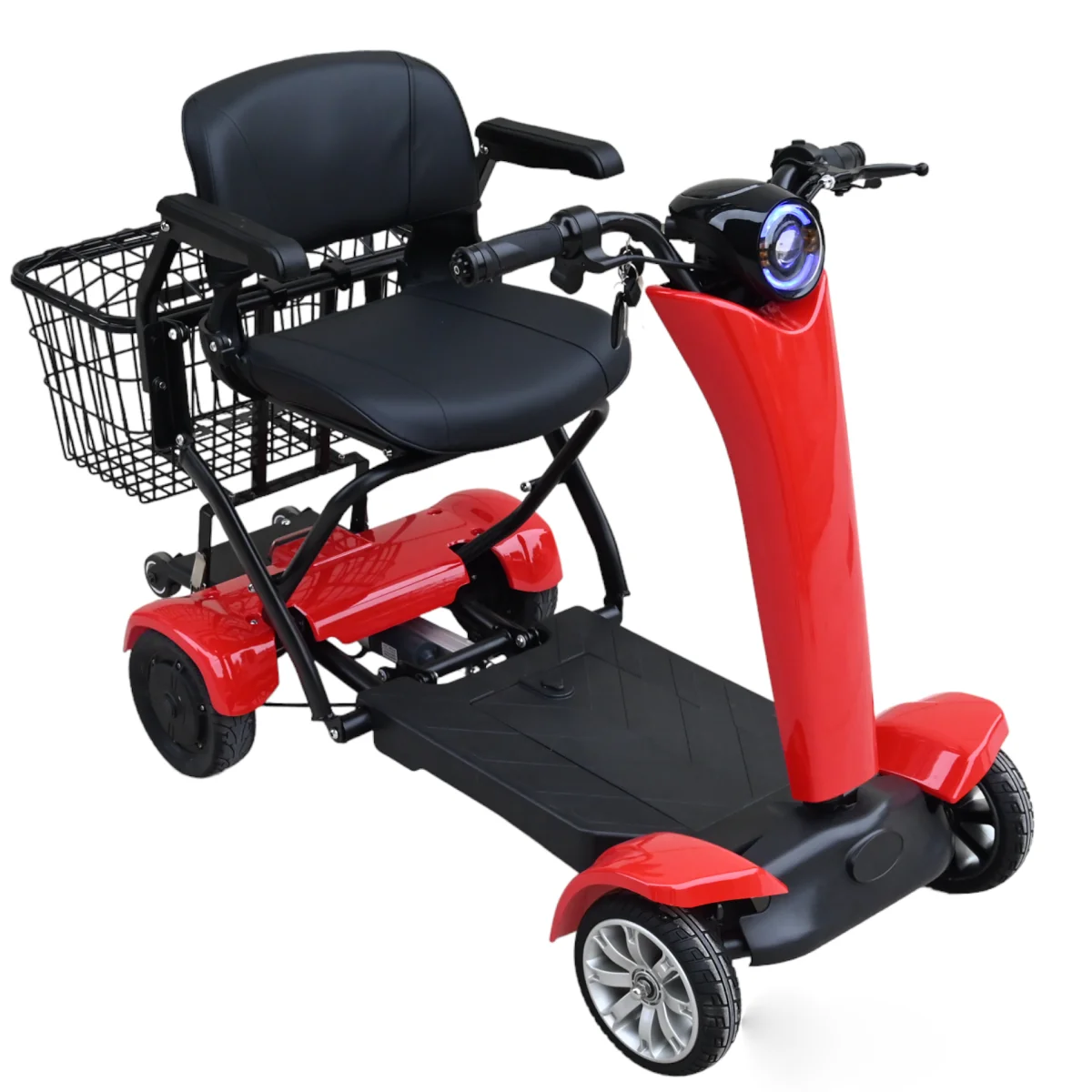 36v 4 wheels automatic folding mobility electric scooter 15 mph electric scooter