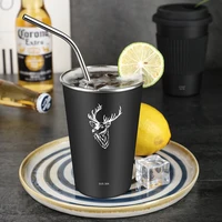 304 Stainless Steel Single Layer Cold Drink Glass Beer Mug Coffee Cup New Portable Mug Suitable for Home Restaurant Bar Party 3
