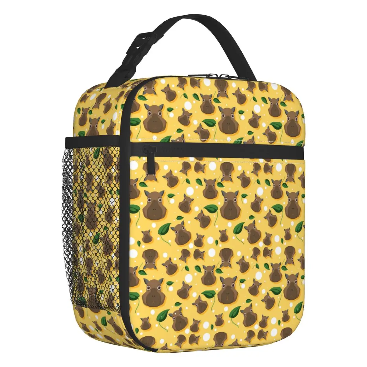 

Симпатичная изолированная сумка для ланча с узором капибара для женщин, портативный охладитель, термобокс для ланча, для офиса, работы, школы