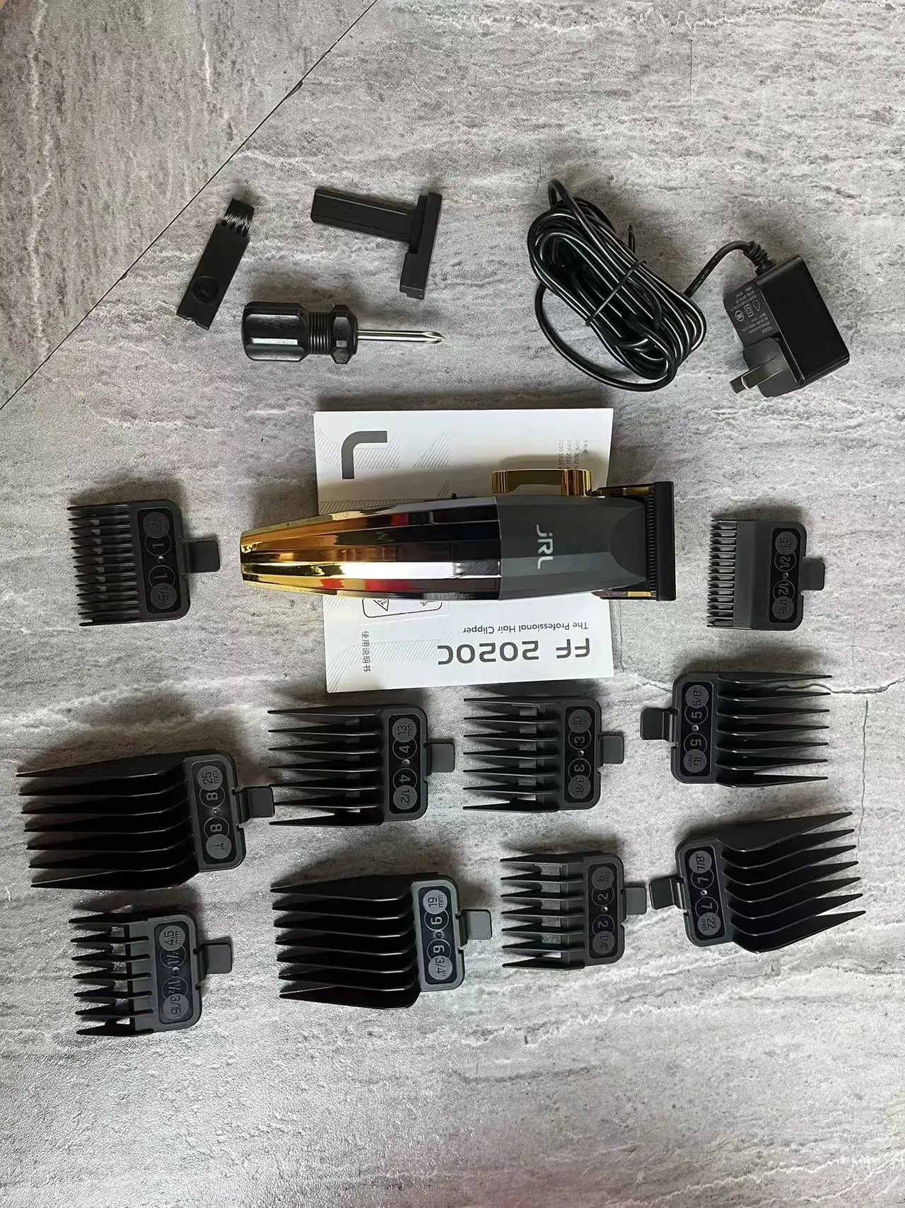 Original JRL Clipper JRL 2020c 2020t Professional Hair Clipper Men's Oil Head Trimmer Cordless Electric Push Shear Hairdresser