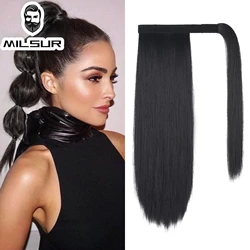 Ponytail Human Hair Extensions Women Wrap Around Clip in Hair Extensions Natural Remy Hair Ponytail For Women 100% Human Hair