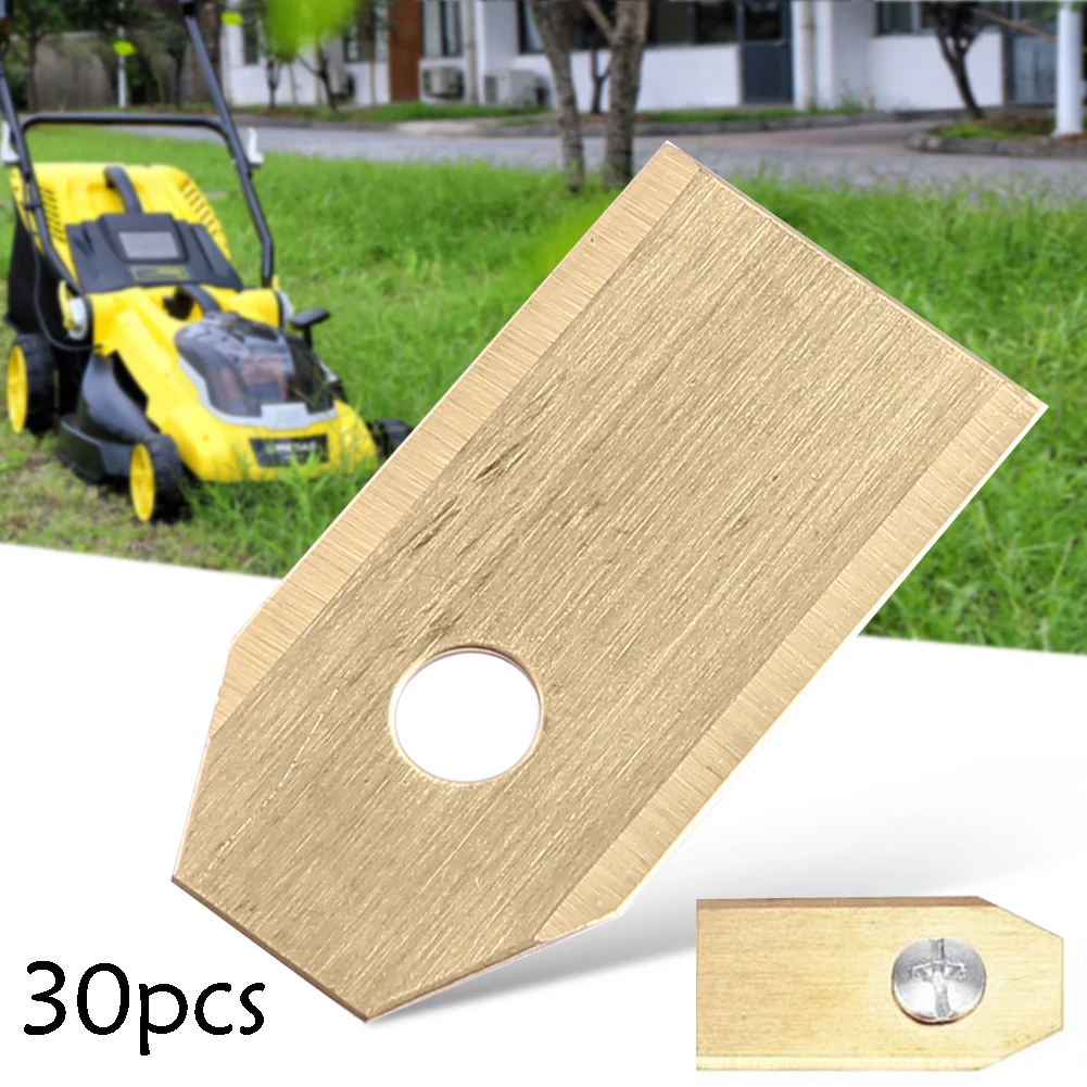 18/30 Stück Edelstahl Rasenmäher Schneidmesser mit Schraubensatz Ersatz für Husqvarna Automower/Gardena Roboterrasenmäher Teil – Detail 5