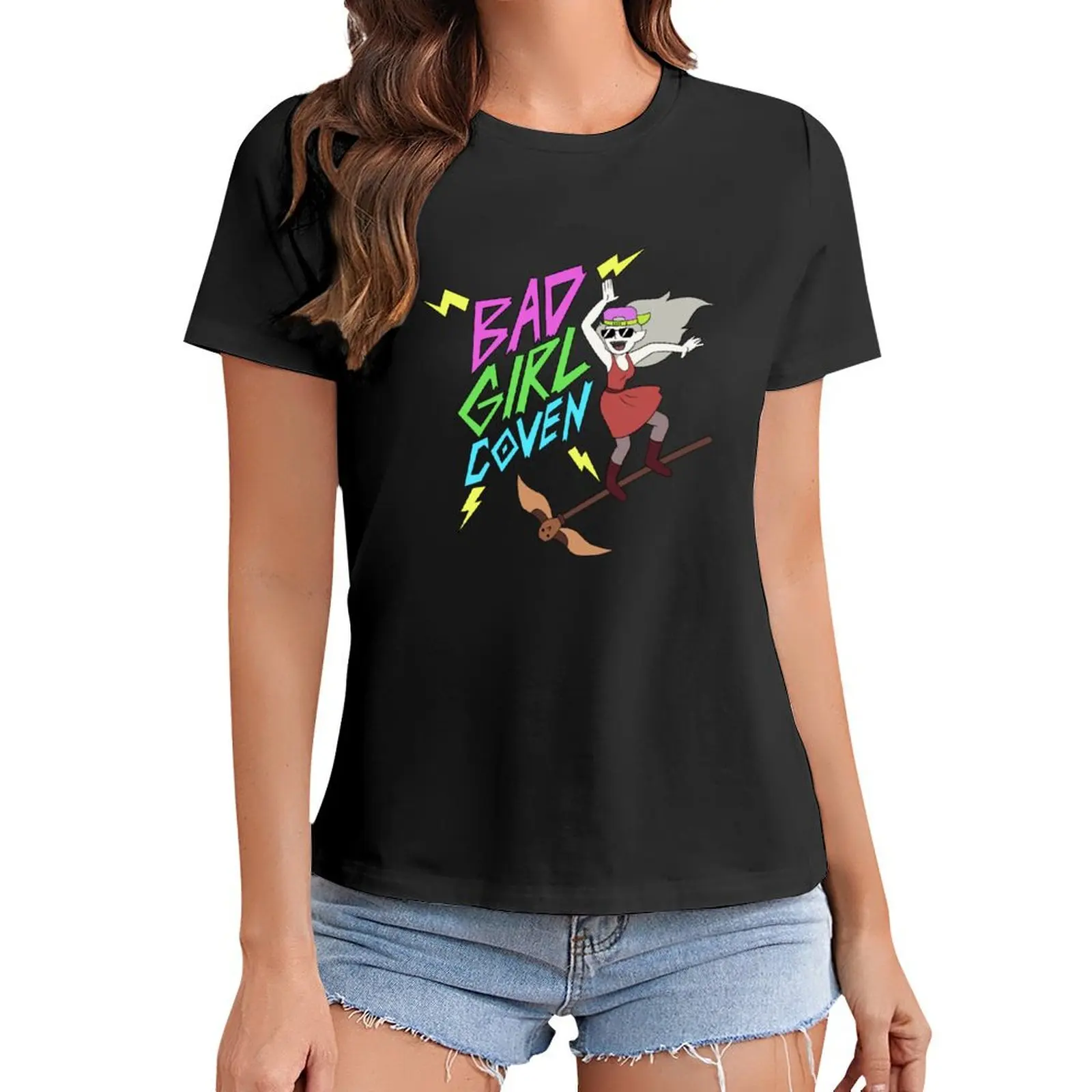 

Bad Girl Coven T-Shirt lady clothes tees customs Women t shirt