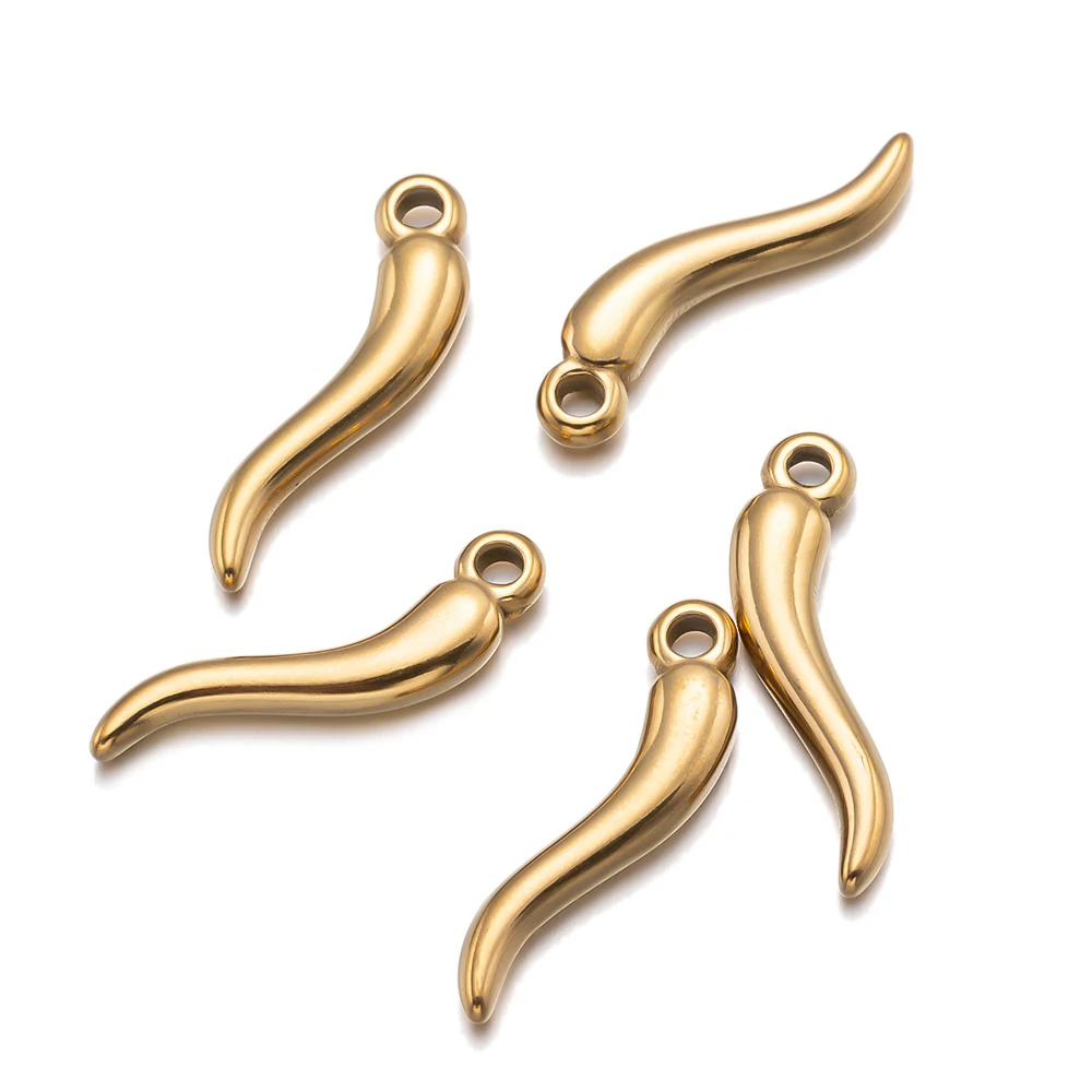 5 teile/los Edelstahl Roter Pfeffer Anhänger für DIY Handgemachte Halskette Armband Charms Schmuck Machen Zubehör Liefert Handwerk – Detail 4