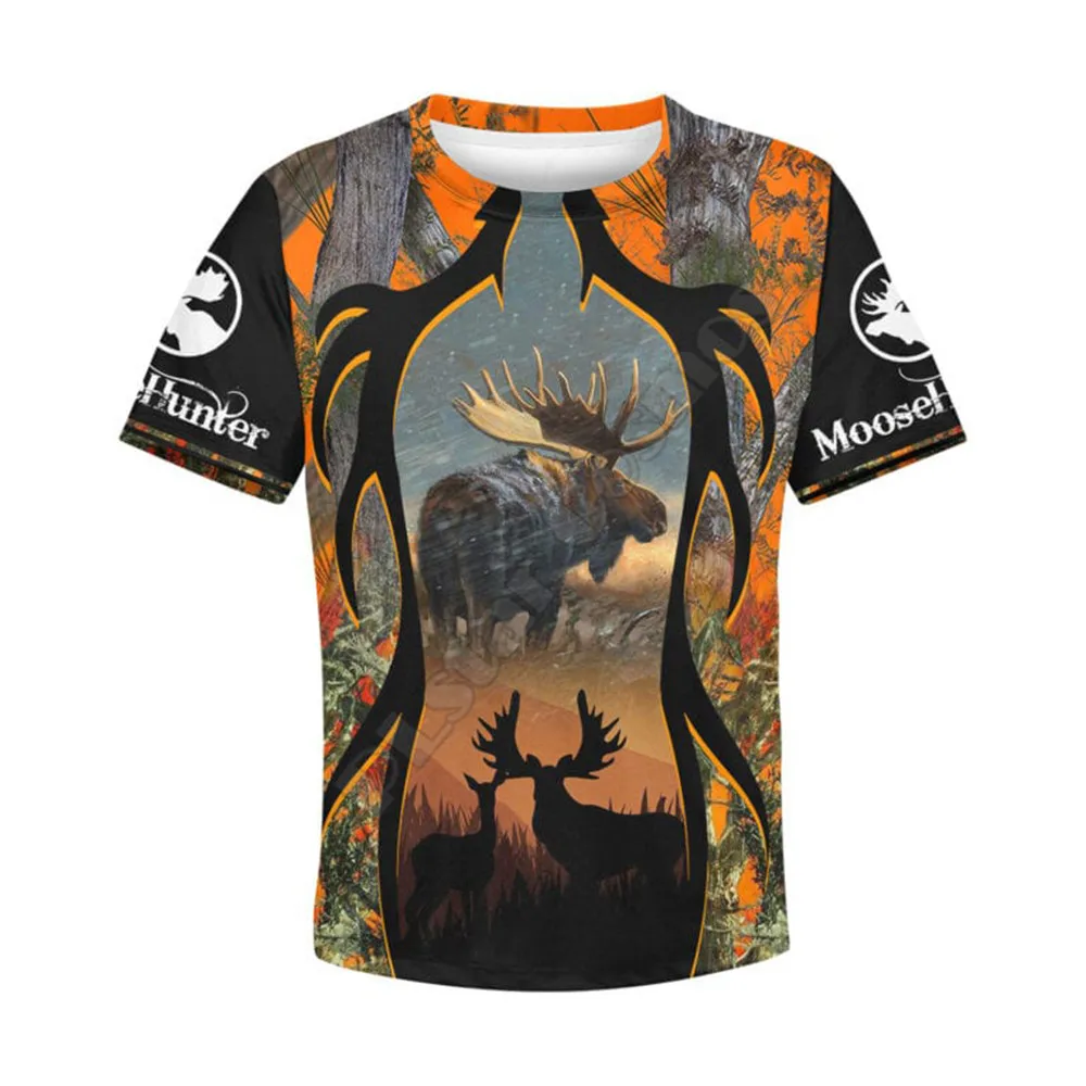 

Moose Hunting Camo t Shirts 3d All Over printed Hoodies t shirts zipper Pullover Kids Suit Animal Sweatshirt Tracksuit 01