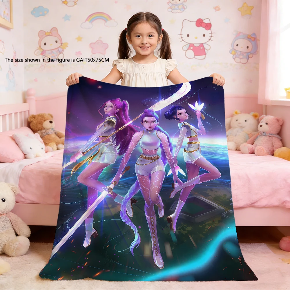 Couverture K-KPop chaude et douce en peluche D-Demon, pour canapé, salon, bureau, chasseurs, chambre à coucher, cadeau de voyage, flanelle