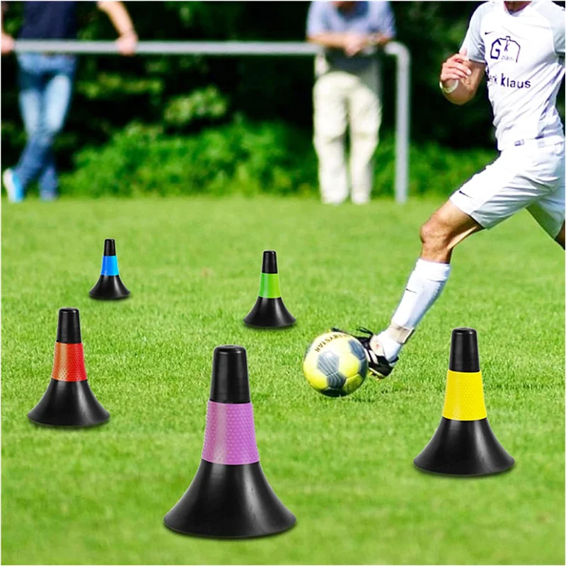 Freiluft-Agilität Fußball Basketball Trainingskegel Marker Langlebige Trainingsb