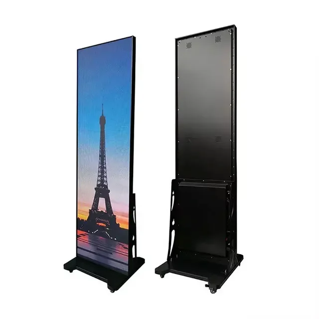 

New 75inch Seamless Splicing Portable Smart Advertising Player LED Screen Digital Indoor LED Poster Display For Events