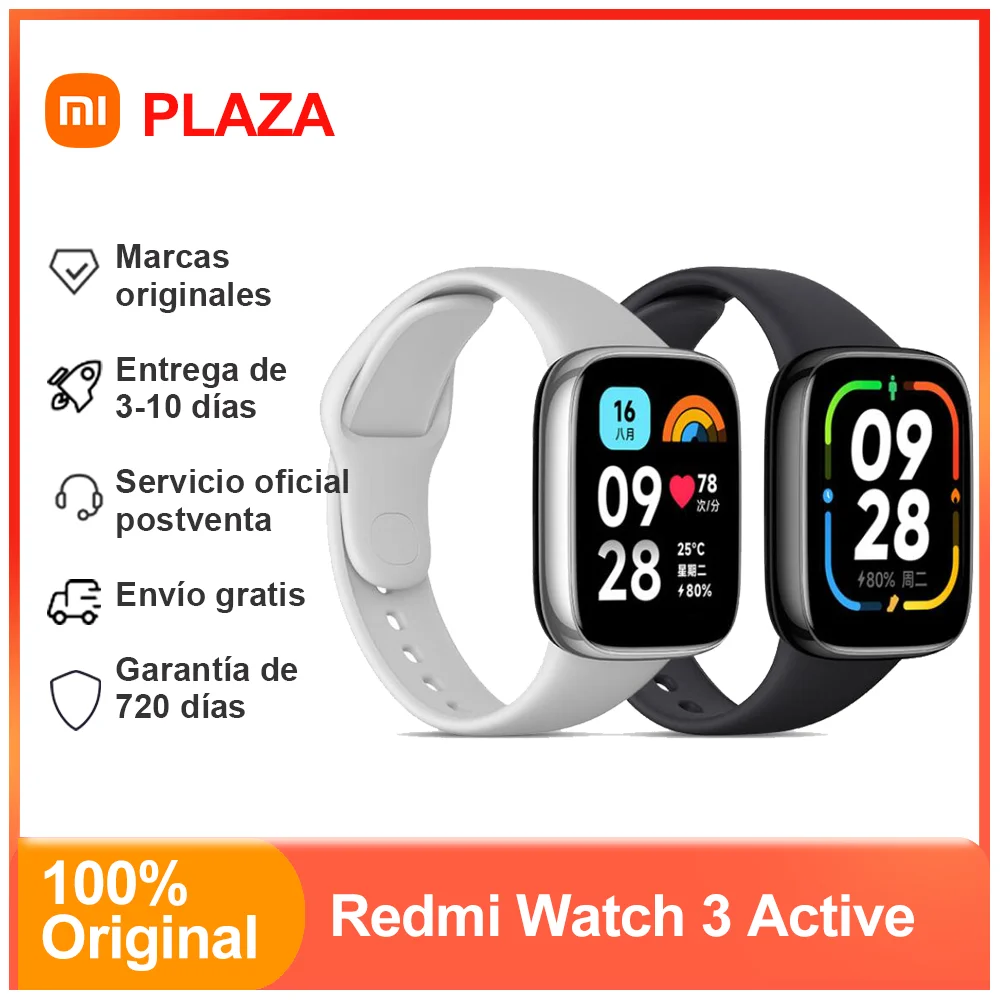 XiaomiRedmiWatch3ActiveSmartWatchHeartRateSensorSupports
