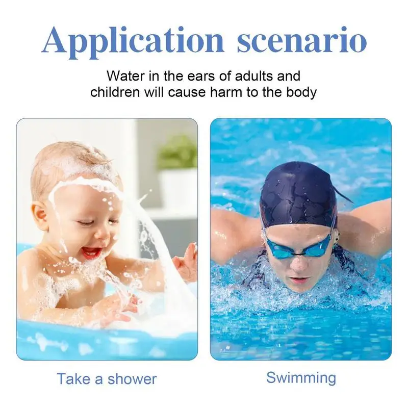 Ear protection stickers Waterproof Ear Protector Baby Shower Swimming Ear Protection Patch Cover Sticker Tool For Swimming Showering Bathing Accessories