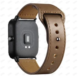 Elegant Leather Watch Strap - Premium 20mm/22mm Adjustable Bracelet - 22mm watch band (Coffee brown 13)