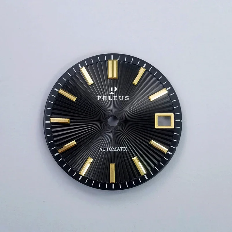 Mechanical watch peleus bamboo 28.5MM dial for NH35/34 MOD