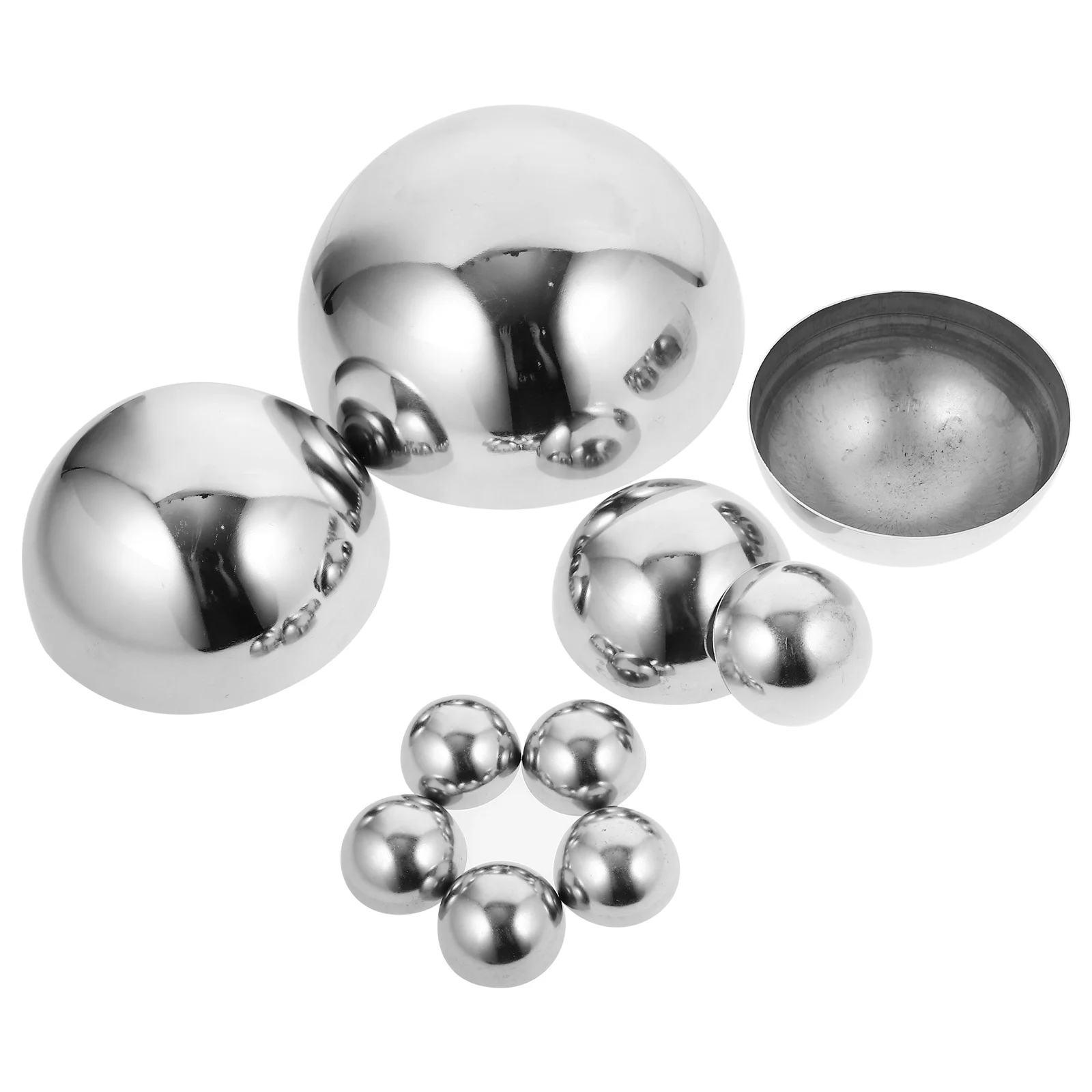 

Gazing Globes Garden Mirror Gazing Balls Decorative Stainless Steel Ball Shiny Half Sphere Sparkling Ornament Outdoor Decor