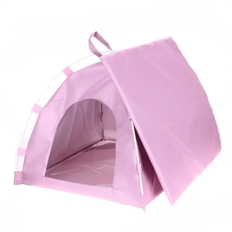 Portable Foldable Cute Pet Dogs Tent Outdoor Indoor Tent for Kitten Cat Small Dog Puppy Kennel Room Cats Nest House Dog Kennel