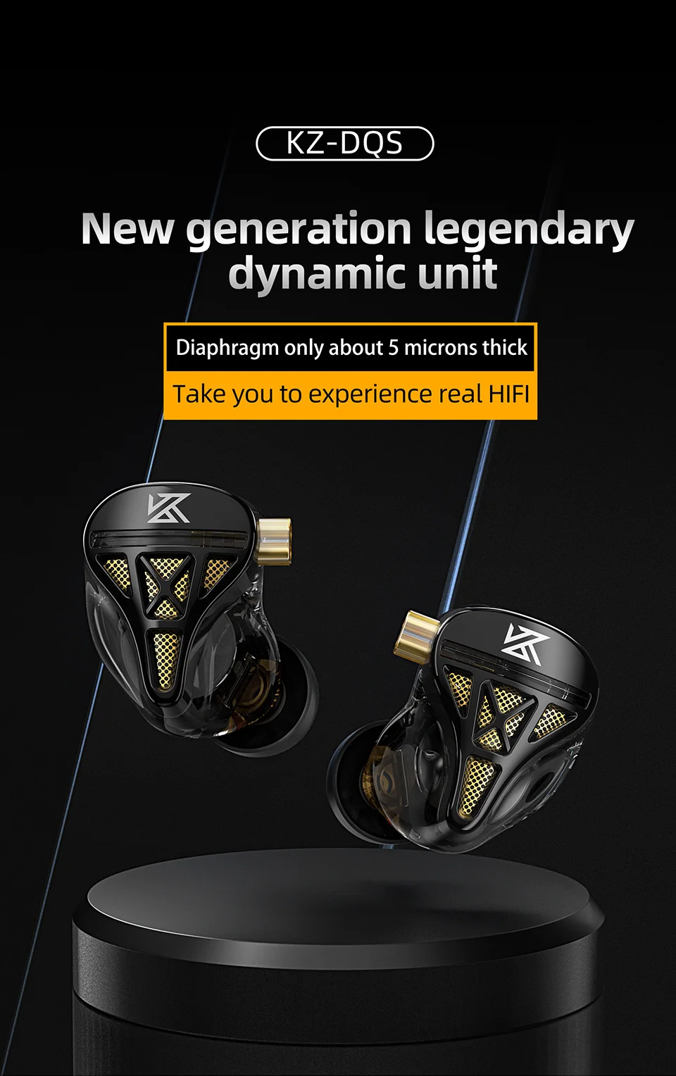 KZ DQS Metal Wired Earphones In Ear Monitor Earbuds Headset HiFi Sport Game  Music Headphones With Microphone Detachable Cable| | - AliExpress