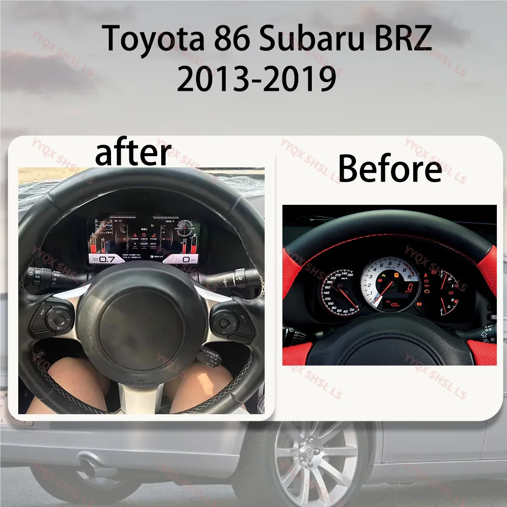 Para Subaru BRZ GT86 2012~2019, Panel de Instrumentos del Tablero del Automóvil, Velocímetro, Pantalla LCD Virtual, Panel de Instrumentos, Cabina de Piloto 2