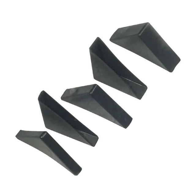 (Pack of 4) Glass Corner Protectors 6mm Black Plastic x 4 to 500