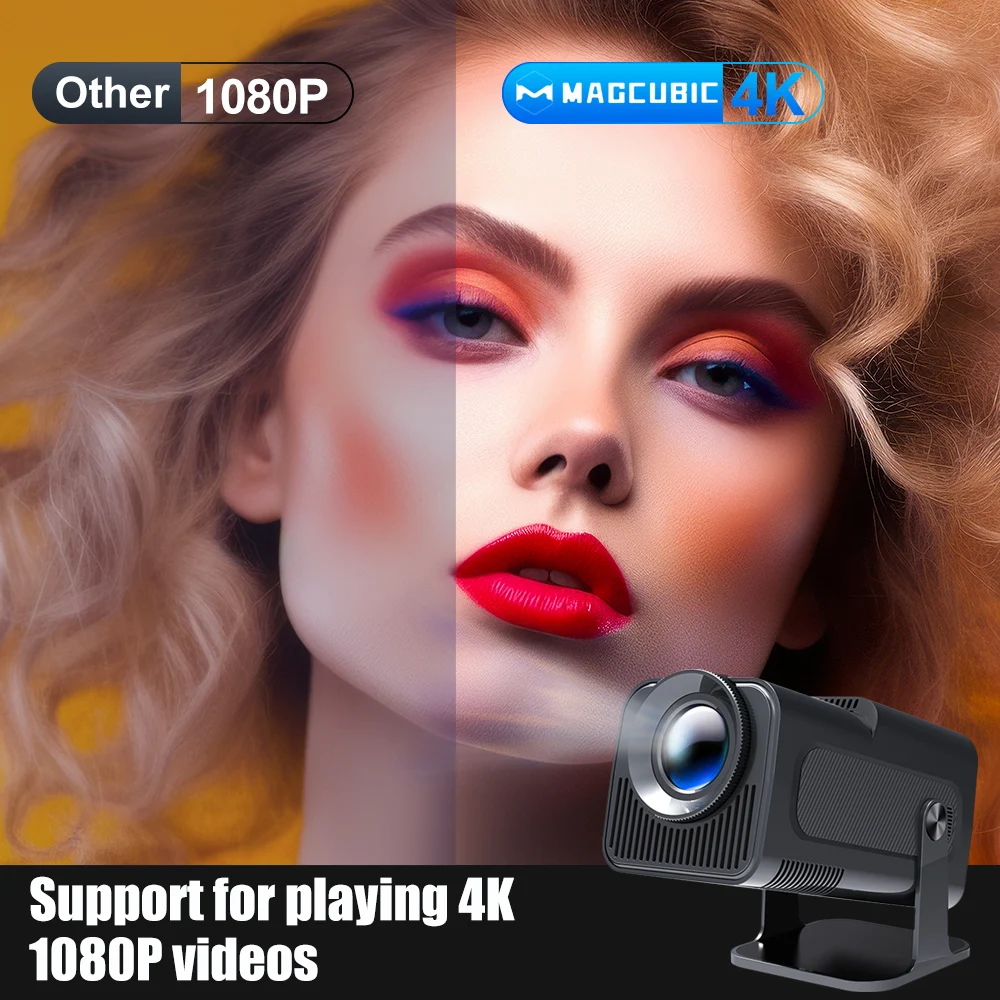 Magcubic Android 11 390ANSI projektor HY320 4K natywny 1080P podwójne Wifi6 BT5.0 kino zewnętrzny przenośny projektor ulepszony HY300
