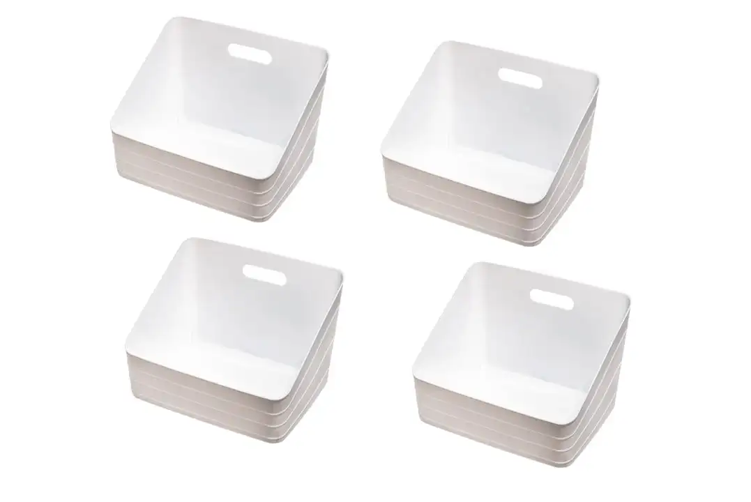 

Wide Flex Closet Shelf Storage Bin, Case Pack 4