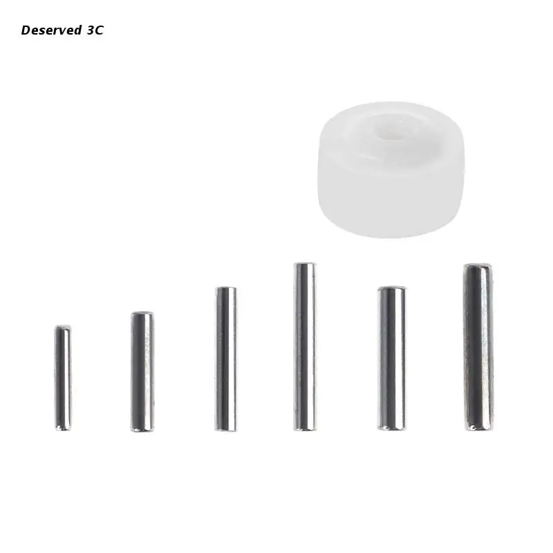 5Pcs Cartuccia Radio Roller Metal Axle Pack Registratore A Nastro Pressione Cassetta Puleggia A Nastro Player