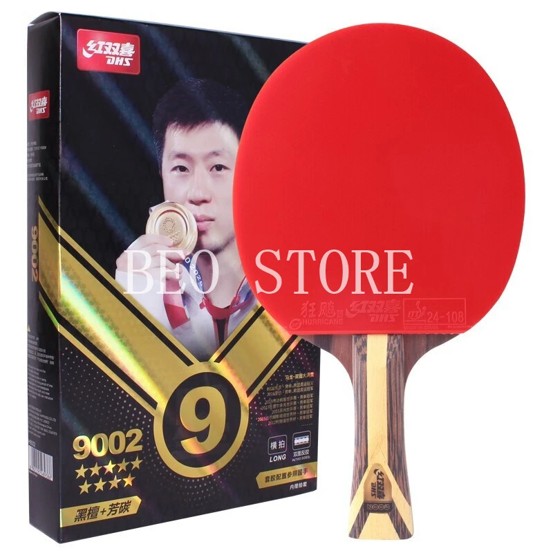 Original DHS 9 Star Table Tennis Racket Professional 5 Wood 2 ALC Offensive Ping Pong Racket
