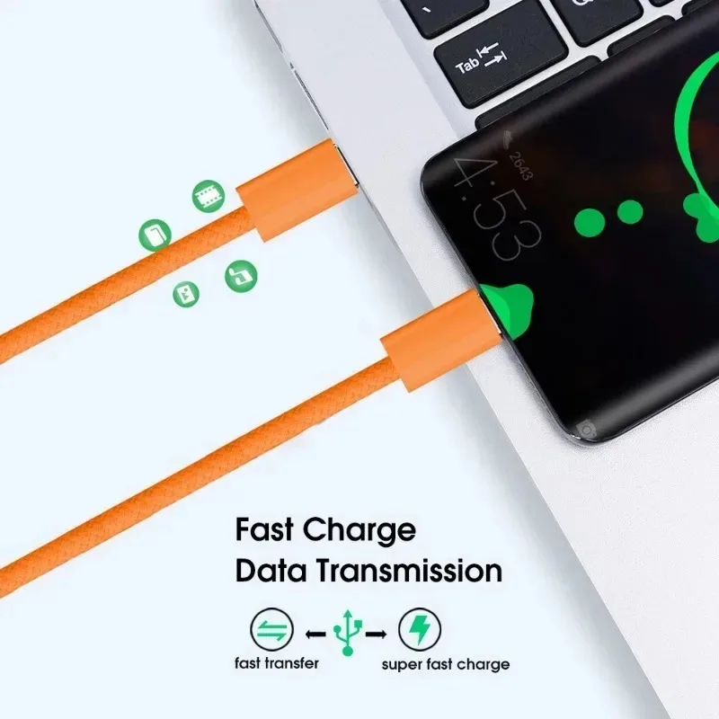 3/2/1개 60W 듀얼 타입-C 충전 케이블 USB C to USB 나일론 브레이디드 케이블 아이폰 17 16 15용 고속 충전 케이블