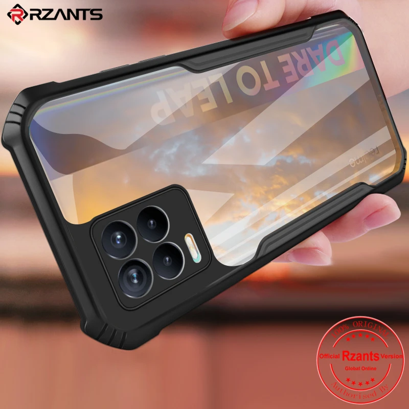 Rzants For OPPO Realme 8 8s 8i Pro 9i 4G 5G Phone Case Hard [Beetle] Hybrid Shockproof Slim Crystal Clear Cover Casing | Мобильные