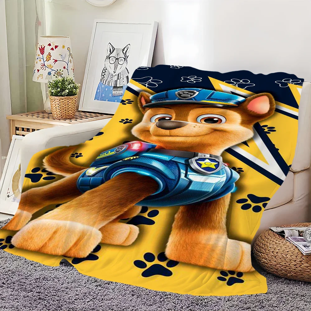 P-PatrolS Cartoon P-PAWS Printed comfortable and soft sofa, living room bed, bedroom blanket suitable for travel and gifts 4