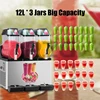 Commercial 3*12L Ice Cream Slash Soda Pupi Fruit Snow Bras Small Slush Machine Margarita Slush Maker Frozen-coke-machine 2