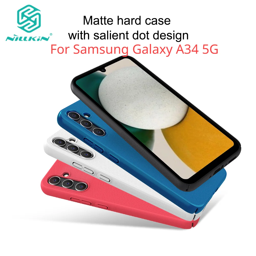 Per Samsung Galaxy A34 5G Nillkin Glassato Shield Matte Hard Case Cover Per Samsung A34 5G A 34 A3 4 Bumper Shell Funda