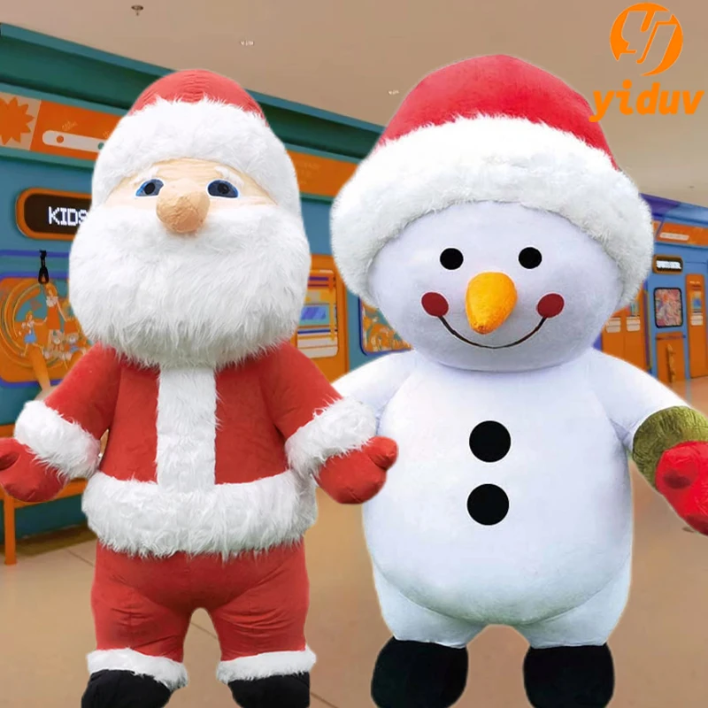 

New Christmas Snowman Santa Claus Moose Panda Mascot Adult Christmas Role Play Doll Costume Halloween Carnival Birthday Party