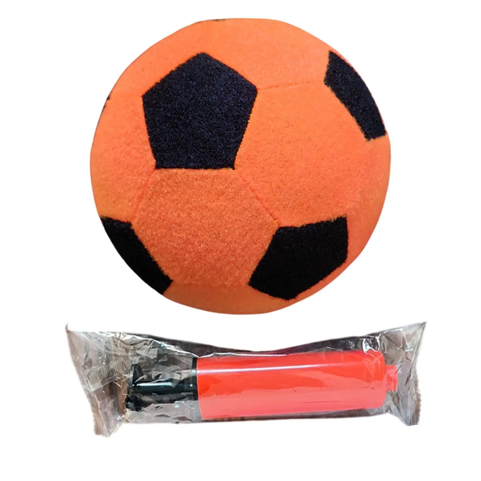 Inflatable Felt Soccer Football Size 4 with Pump Game Sports Sturdy Sticky Soccer Ball Ball for Club Outdoor Training