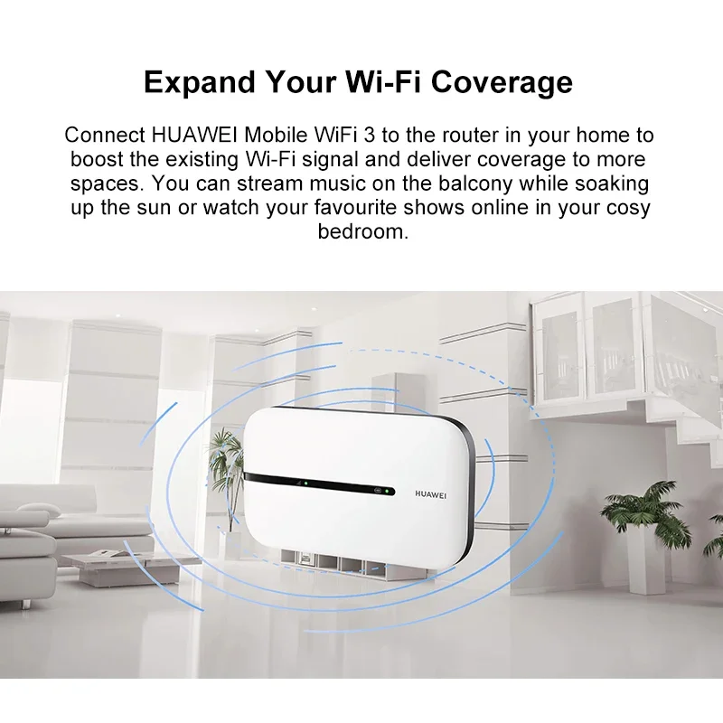 Huawei 4G Router WIFI 3 E5576-855 Wireless Wifi Portable Modem Outdoor Hotspot Pocket 150mbps Sim Card Slot Repeater 1500mah