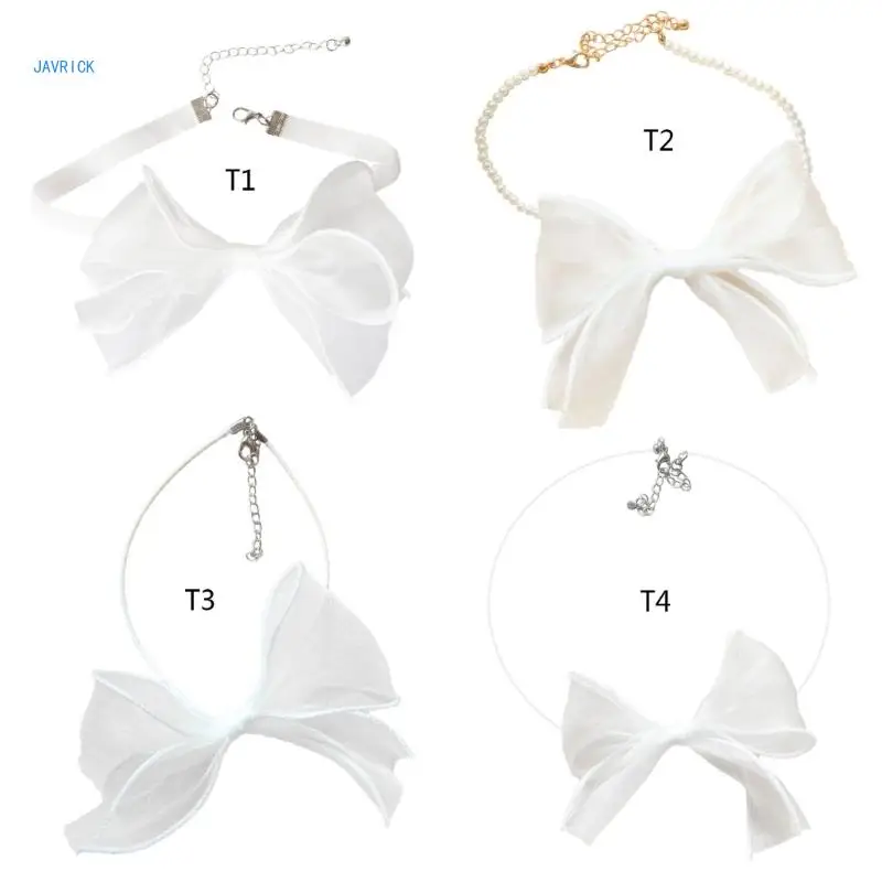 

Ribbon Bowknot Collar Choker Necklace Jewelry Neck Chain Gift for Women Girls