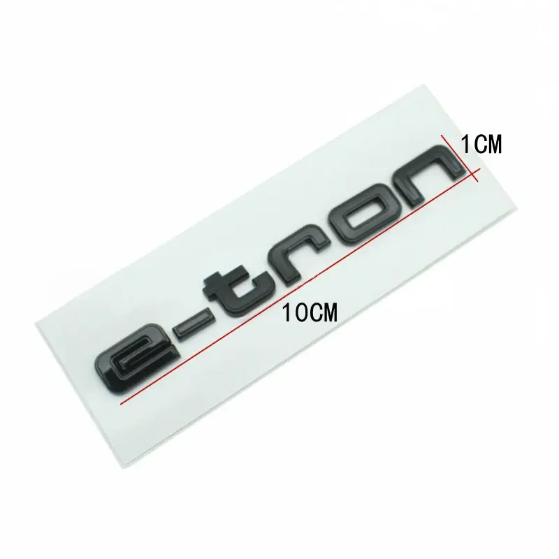 E tron 배지 자동차 스티커, 아우디 순수 전기 후면 마크, 아우디 e-tron 로고, 스포츠 수정 후면 변위 수리 데칼, 신제품